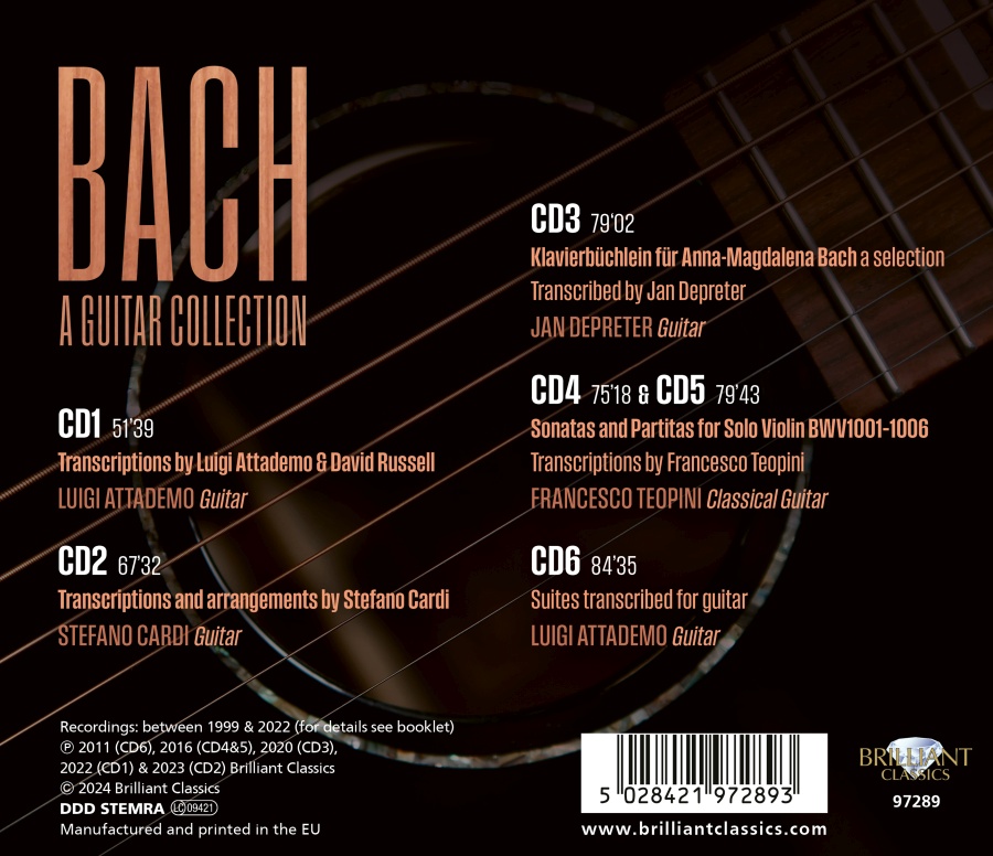 Bach: A Guitar Collection - slide-1