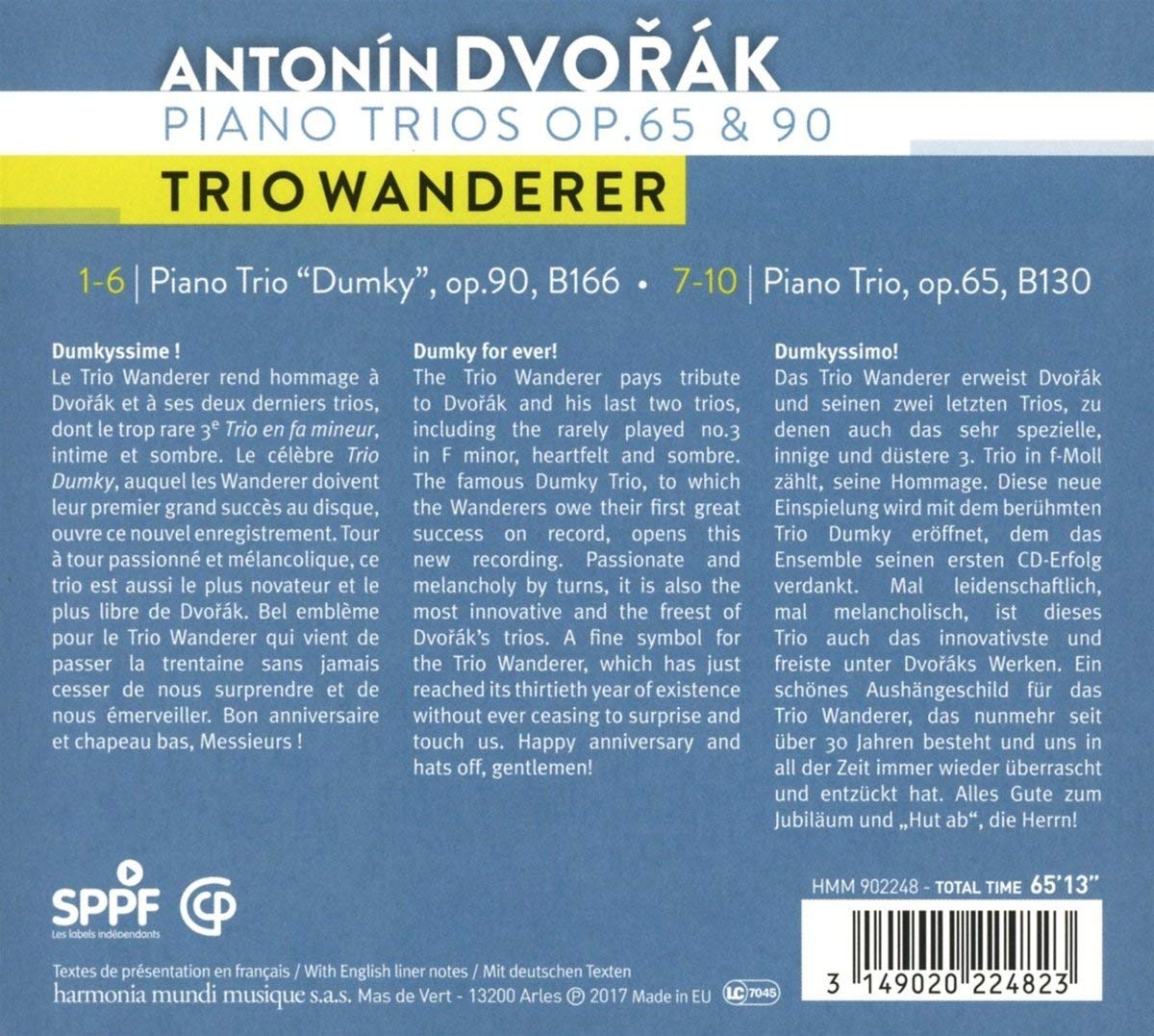 Dvorak: Piano Trios op. 65 & 90 - slide-1