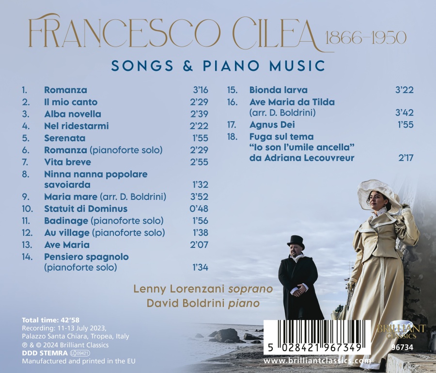 Cilea: Songs & Piano Music - slide-1