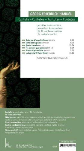 Handel: La Lucrezia - Italian Cantatas for contralto & b.c. - slide-1