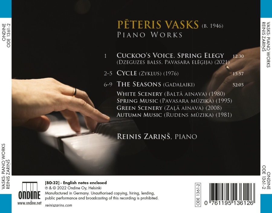 Vasks: Piano Works - slide-1