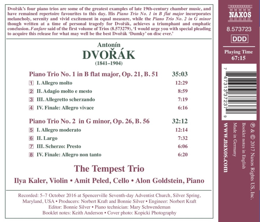 Dvorak: Piano Trios Nos. 1 & 2 - slide-1