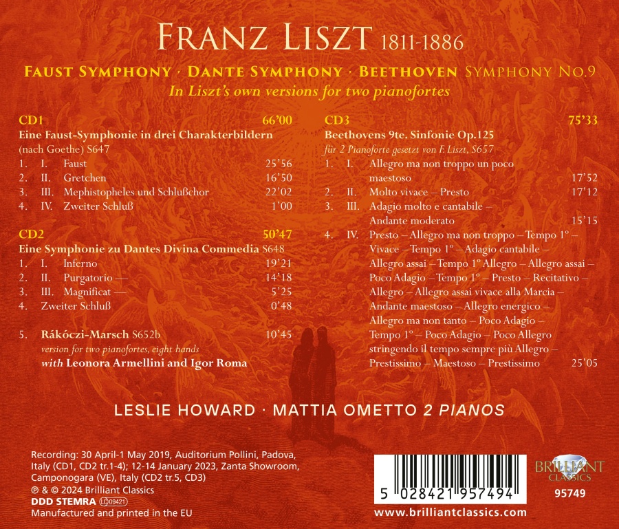 Liszt: Faust Symphony; Dante Symphony; Beethoven: Symphony 9 - slide-1
