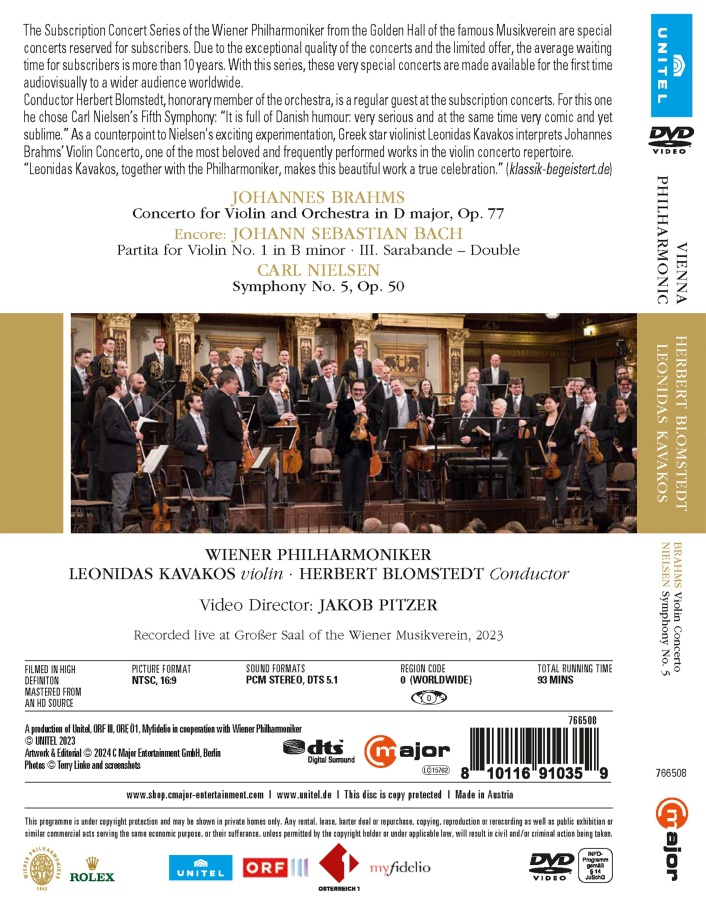 Vienna Philharmonic - Leonidas Kavakos & Herbert Blomstedt (DVD) - slide-1