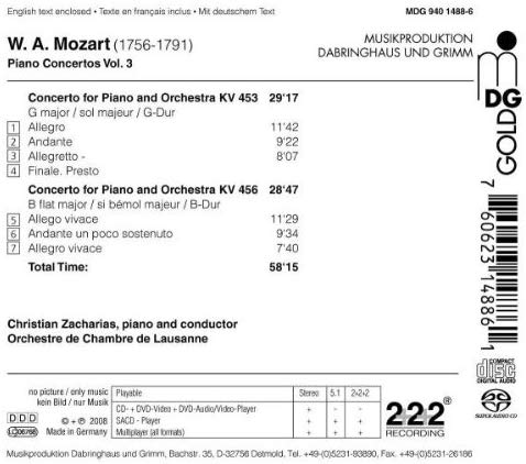 Mozart: Piano Concertos Vol. 3 - KV 453 & 456 - slide-1