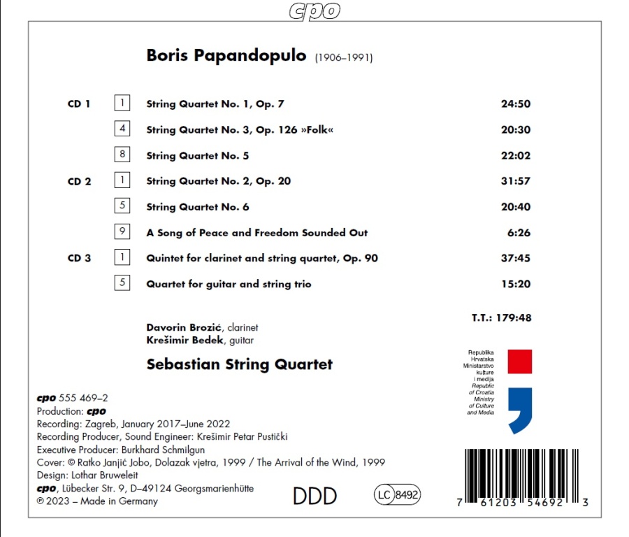 Papandopulo: The Complete String Quartets - slide-1