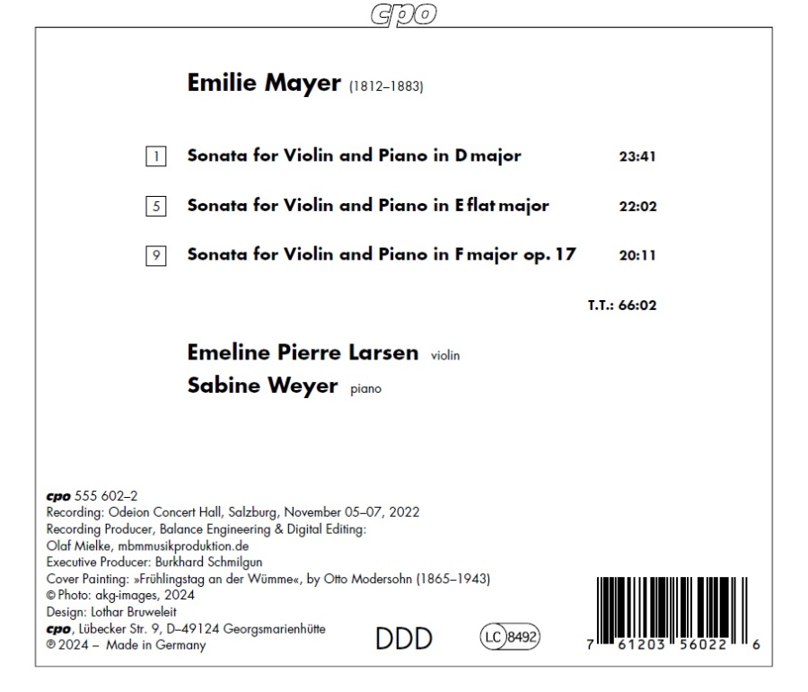 Mayer: Three Violin Sonatas - slide-1