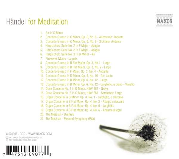 HANDEL FOR MEDITATION - slide-1