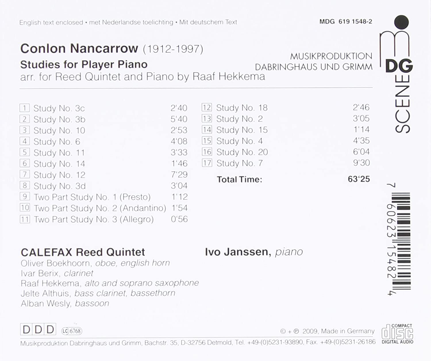 Nancarrow: Calefax - slide-1