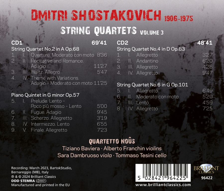 Shostakovich: String Quartets Vol. 3 - slide-1