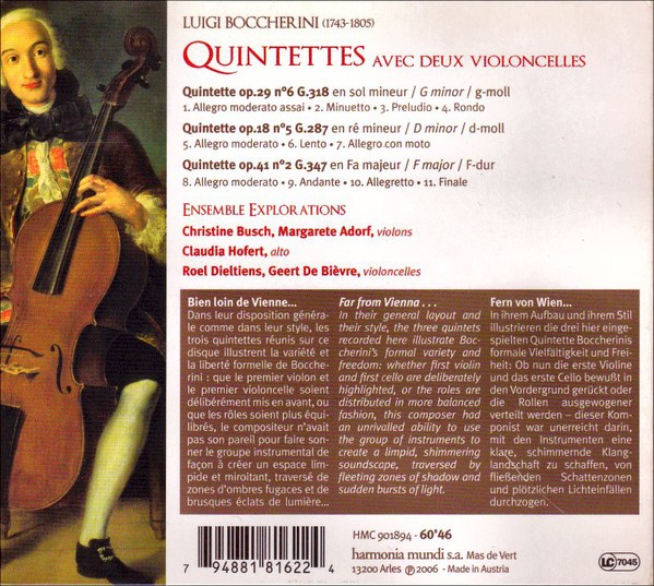 Boccherini: Quintettes avec 2 violoncelles - slide-1