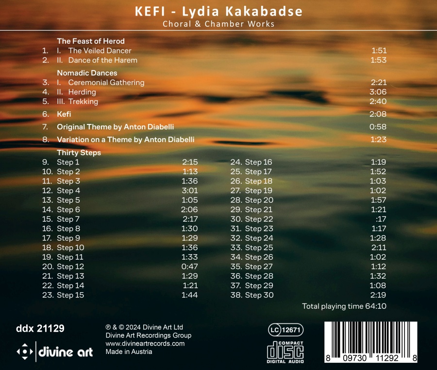 Kakabadse: Kefi - Choral & Chamber Works - slide-1