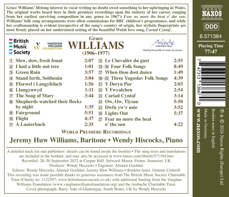 Williams: Songs - slide-1