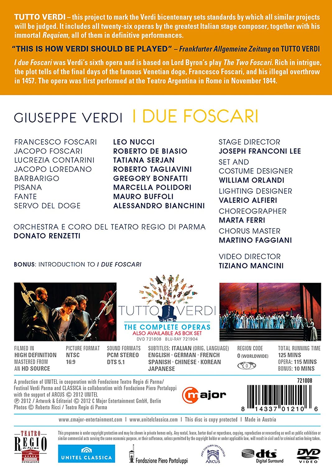 Verdi: I Due Foscari / Teatro Regio di Parma - slide-1