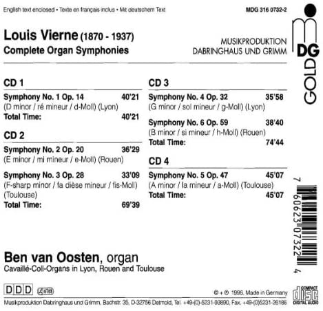 Vierne: Complete Organ Symphonies - slide-1