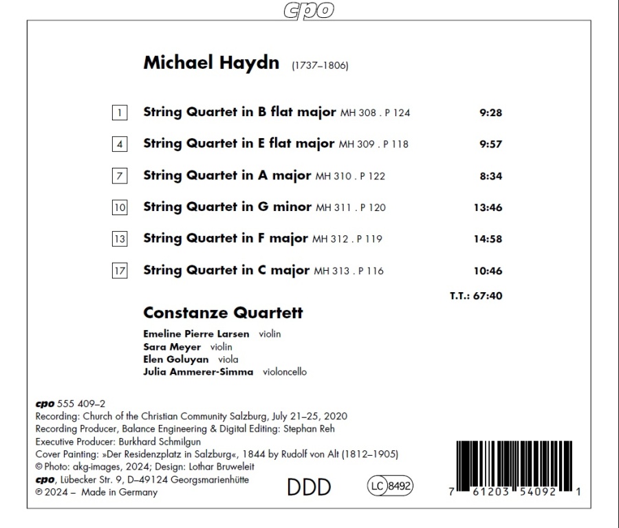 Michael Haydn: Six String Quartets - slide-1