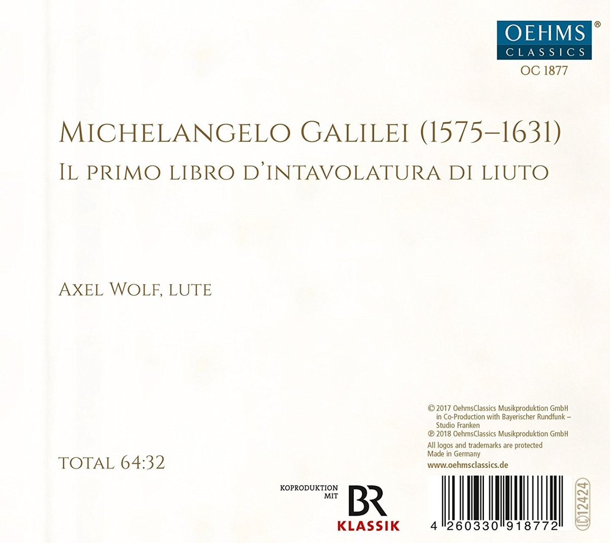 Galilei, M: Il primo libro d'intavolatura di liuto: Sonatas 1-12 - slide-1