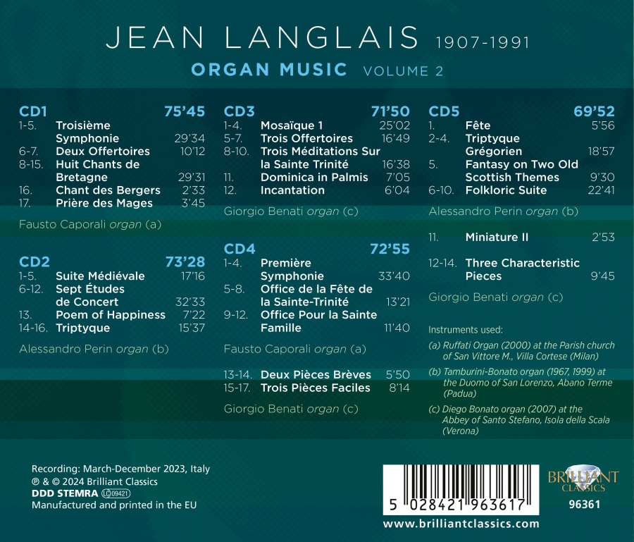 Langlais: Organ Music Vol. 2 - slide-1