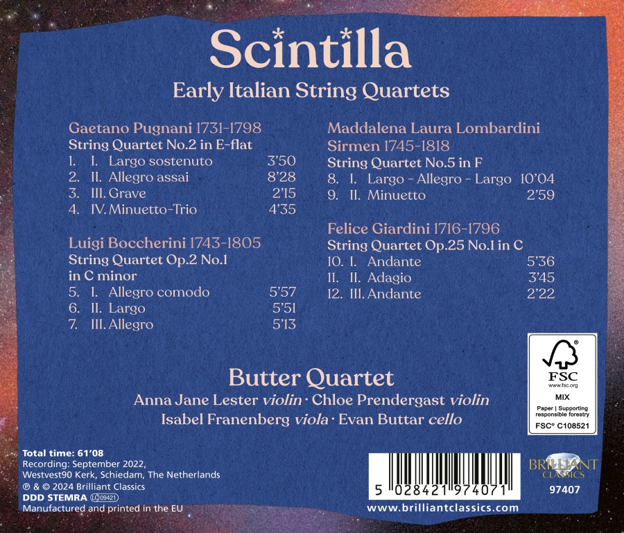 Scintilla - Early Italian String Quartets - slide-1