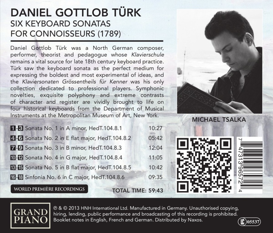 Türk: Six Keyboard Sonatas for Conoisseurs (1789) - slide-1