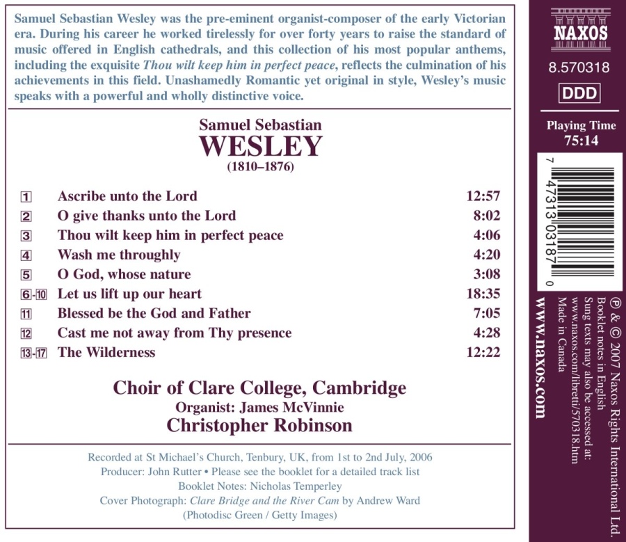 WESLEY Samuel Sebastian - Anthems - slide-1