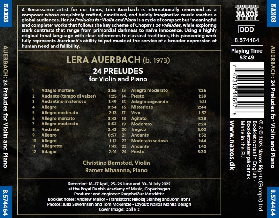 Auerbach: 24 Preludes for Piano and Violin - slide-1