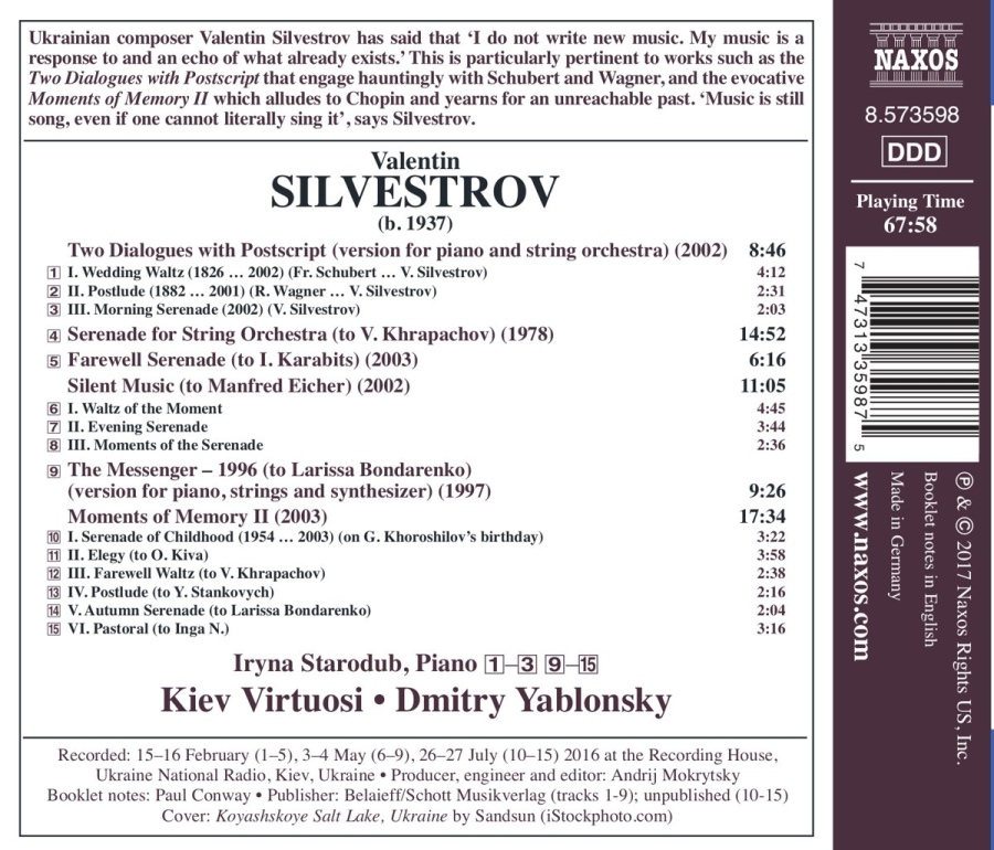 Silvestrov: Moments of Memory II - slide-1