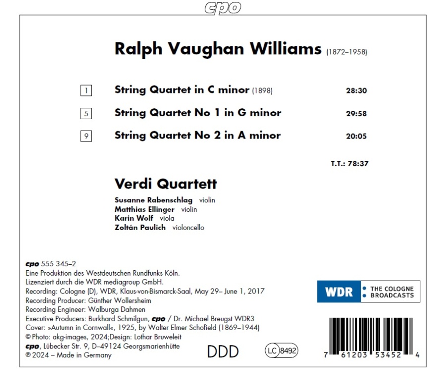 Vaughan Williams: The String Quartets - slide-1