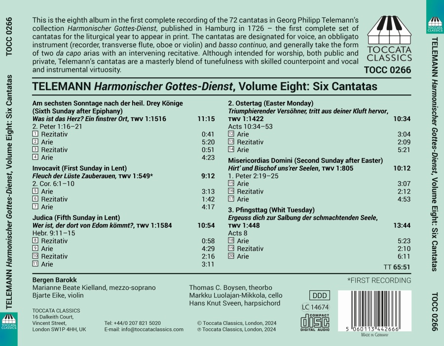 Telemann: Harmonischer Gottes-Dienst Vol. 8 - slide-1