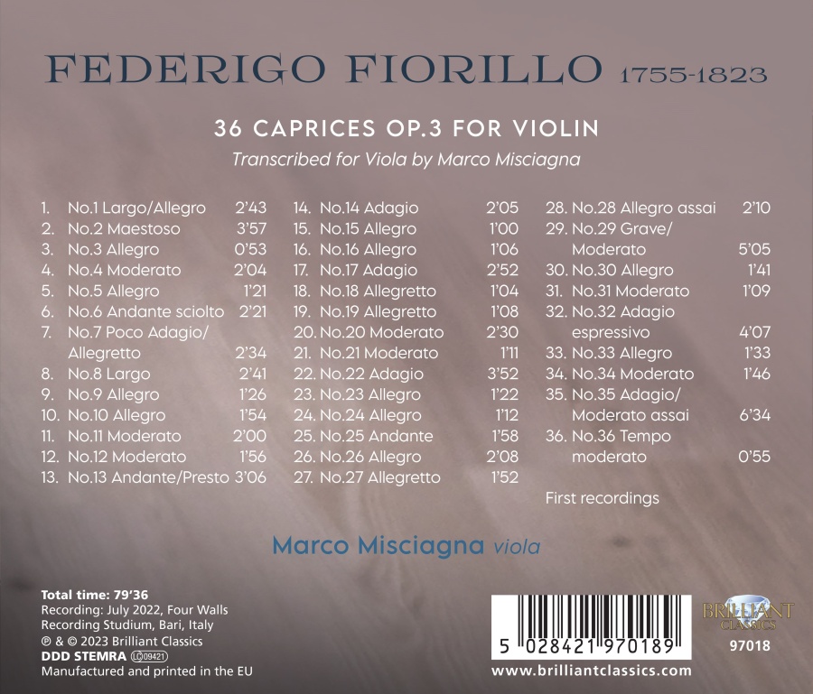 Fiorillo: 36 Caprices Op. 3 for Violin - slide-1