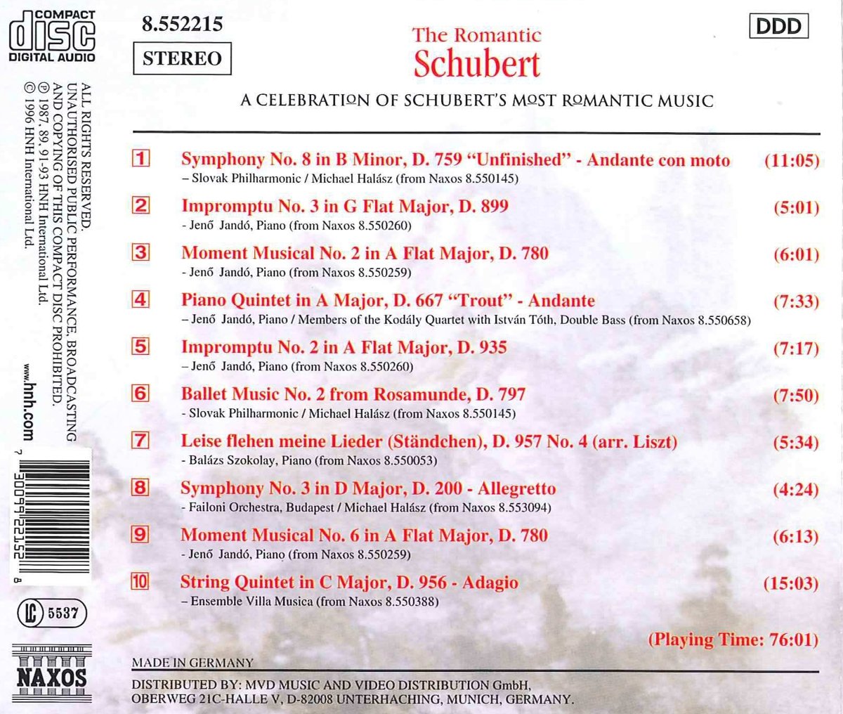 THE ROMANTIC SCHUBERT - slide-1