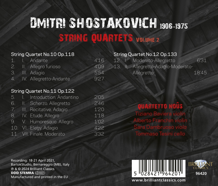 Shostakovich: String Quartets Vol. 2 - slide-1