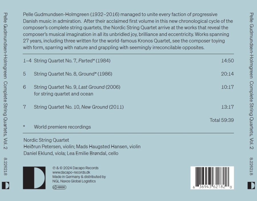 Gudmundsen-Holmgreen: Complete String Quartets Vol. 2 - slide-1