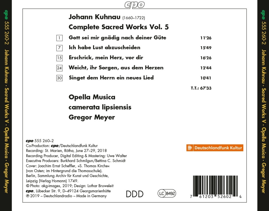 Kuhnau: Complete Sacred Works Vol. 5 - slide-1